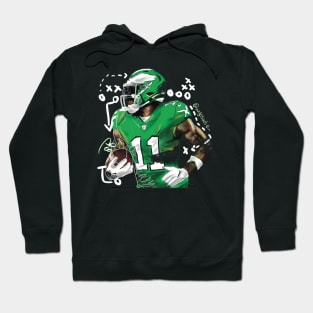 Fly Eagles Fly-Aj Brown Hoodie